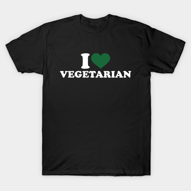 I love Vegetarian T-Shirt by Designzz